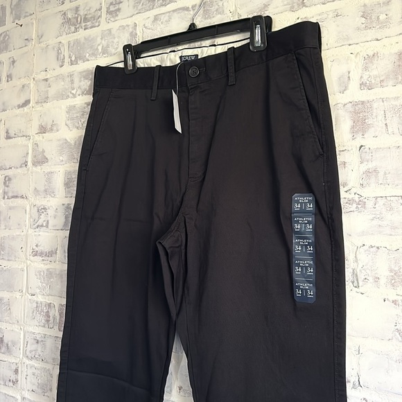 J. Crew Factory Men’s Athletic Slim-Fit Chino Pants Black 34 x 34 NWT - Picture 5 of 11